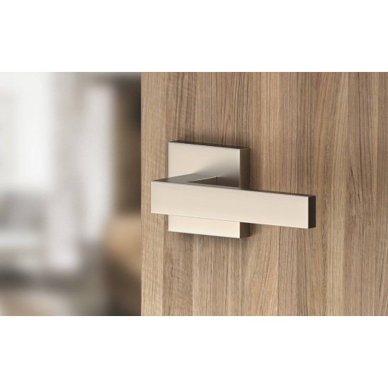 Manere usi QUBIK nichel velvet cu rozeta wc