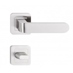 Manere usi RIO nichel satin cu rozeta wc