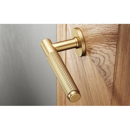 Manere usi TIME LINEAR cu rozeta cheie auriu satin