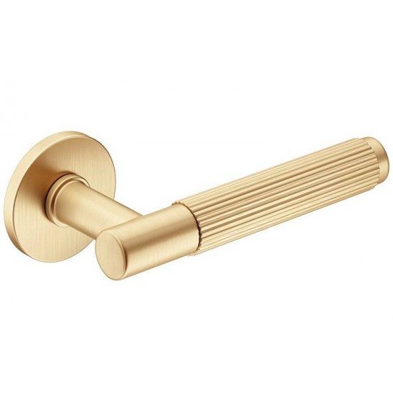 Manere usi TIME LINEAR cu rozeta wc auriu satin
