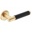 Manere usi TIME LINEAR cu rozeta yala auriu satin - negru