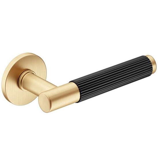 Manere usi TIME LINEAR cu rozeta yala auriu satin - negru