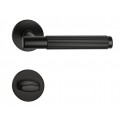 Manere usi TIME LINEAR negru cu rozeta wc