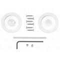 Set rozete crom nichel rotunde wc