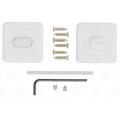 Set rozete nichel patrate wc