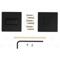 Set rozete negre patrate wc