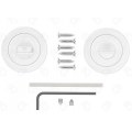 Set rozete nichel rotunde wc