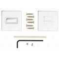Set rozete SLIM crom lucios patrate wc