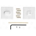 Set rozete FIT nichel patrate wc