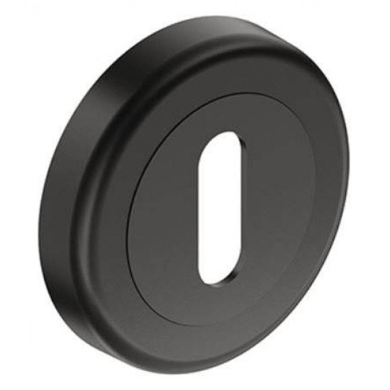 Set rozete negru mat rotunde cheie