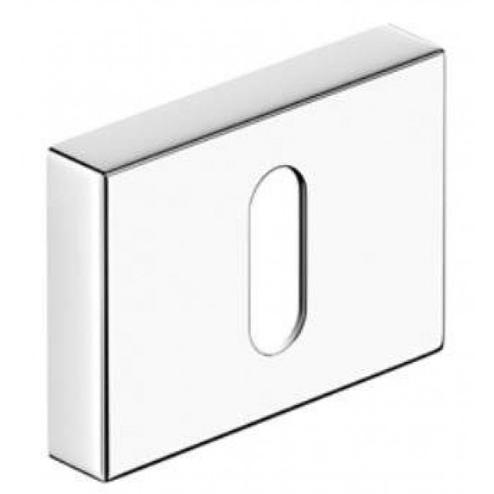 Set rozete crom lucios rectangulare cheie