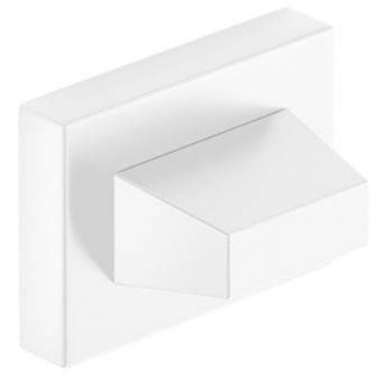 Set rozete alb mat rectangulare wc