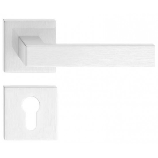 Manere usi QUBIK nichel lucios cu rozeta yala