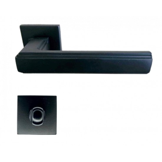 Manere usi St.Tropez negru mat cu rozeta wc
