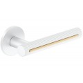 Manere usi MODERNO ( ELEGANZA ) alb auriu cu rozeta wc