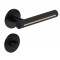 Manere usi MODERNO ( ELEGANZA ) negru auriu cu rozeta wc