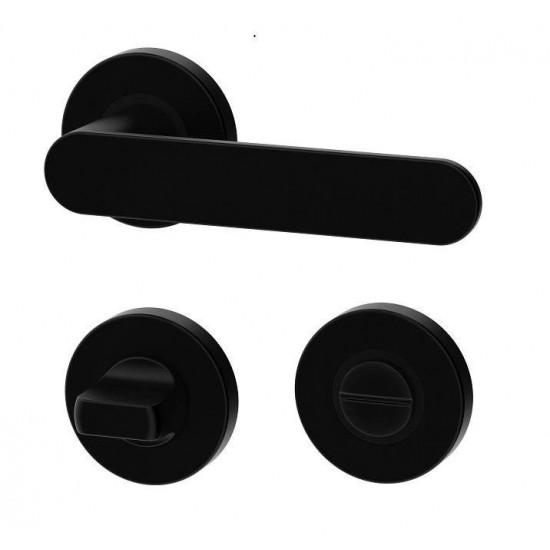 Manere usi DORO ( COMFY ) negru cu rozeta wc