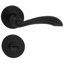 Manere Usi STELA ( ORION ) negru mat cu rozeta wc