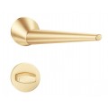 Manere usi Unica ( Cone ) slim auriu satin cu rozeta wc