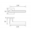 Manere usi STAR auriu satin rozeta yala