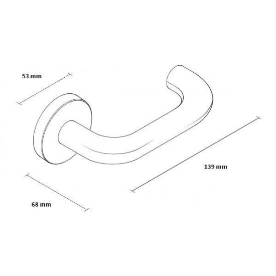 Manere usi Rondo (Jowisz) inox rozeta cheie