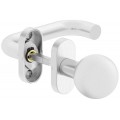 Manere usi + buton fix Rondo (Jowisz) inox rozeta ovala yala