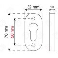 Manere usi + buton fix Rondo (Jowisz) inox rozeta ovala yala