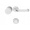 Manere usi + buton fix Rondo 2 (Jowisz) inox rozeta cheie 