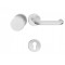 Manere usi + buton fix Rondo 2 (Jowisz) inox rozeta yala