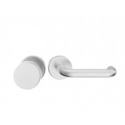 Manere usi + buton fix Rondo 2 (Jowisz) inox rozeta yala