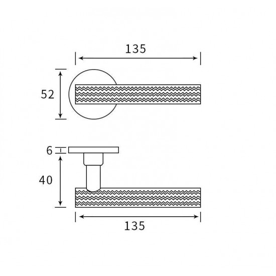 Manere usi Azzuro R auriu satin rozeta wc