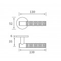 Manere usi Belle R auriu satin rozeta yala