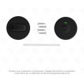  Set rozete inox negre rotunde wc ( liber - ocupat )
