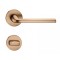 Manere usi Bella R light brown cu rozeta wc