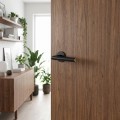 Manere usi NOVA DUO negru auriu mat cu rozeta SUPER SLIM yala