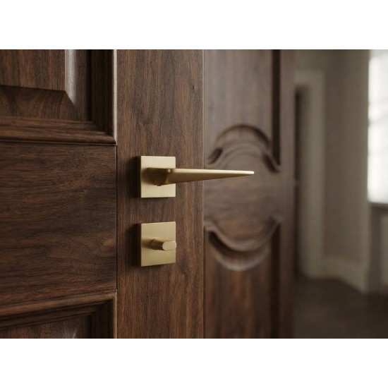 Manere usi ENZO auriu satin rozeta wc