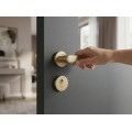 Manere usi VERONA auriu satin rozeta yala