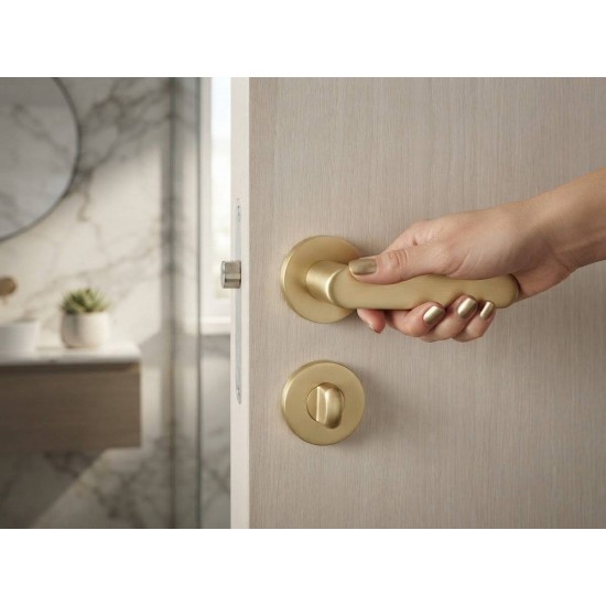 Manere usi VERONA auriu satin rozeta wc