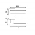 Manere usi FORTE negru mat rozeta wc