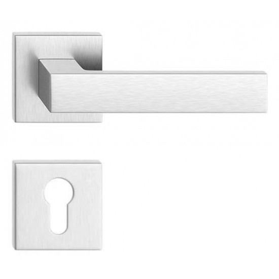Manere usi CUBE crom satin cu rozeta yala