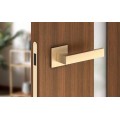 Manere usi CUBE slim auriu satin cu rozeta cheie