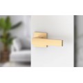 Manere usi CUBE slim auriu satin cu rozeta cheie