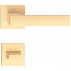 Manere usi CUBE slim auriu satin cu rozeta wc