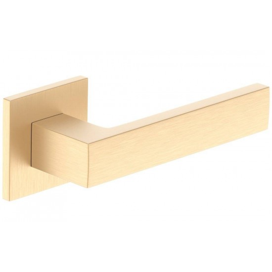 Manere usi CUBE slim auriu satin cu rozeta wc