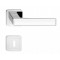 Manere usi Deco crom lucios decor alb cu rozeta cheie