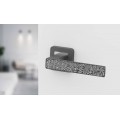 Manere usi Deco grafit cristale albe cu rozeta wc