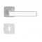 Manere usi Deco nichel decor alb cu rozeta cheie