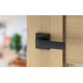 Manere usi FOCUS negru mat cu rozeta wc