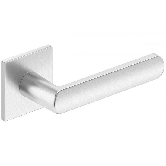 Manere usi Luna Q slim crom satin cu rozeta cheie