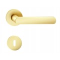 Manere usi Luna R slim auriu satin cu rozeta cheie